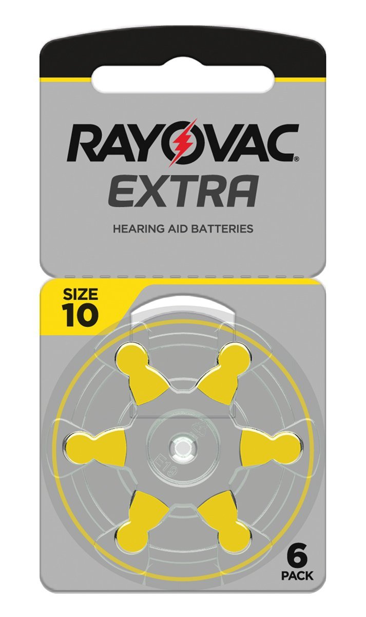 RAYOVAC μπαταρίες ακουστικών βαρηκοΐας 10MF, mercury free, 1.45V, 6τμχ