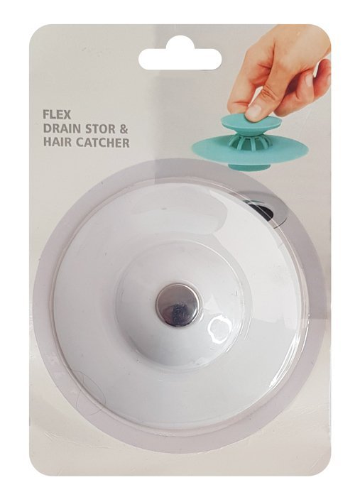 Τάπα σιφωνιού Flex Drain Stop με συκρατητή τριχών, σιλικόνη, mix color - Image 3