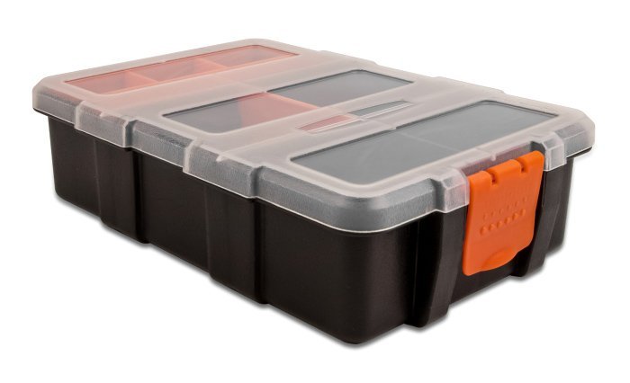 DELOCK ταμπακιέρα, 11 θέσεων, 220 x 155 x 60mm, πλαστική, μαύρη