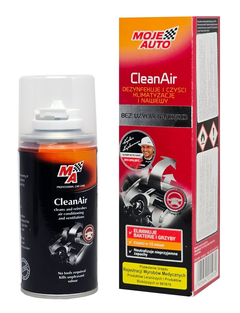 MOJE AUTO σπρέι καθαρισμού κλιματιστικού αυτοκινήτου CleanAir 19-598, 150ml