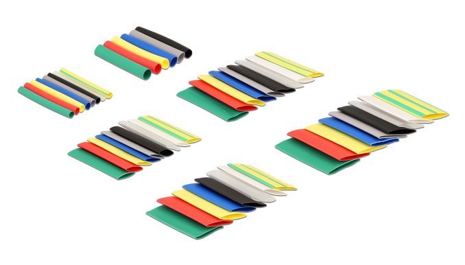 DELOCK σετ θερμοσυστελλόμενων μονωτικών 19400, 2:1, πολύχρωμα, 108τμχ