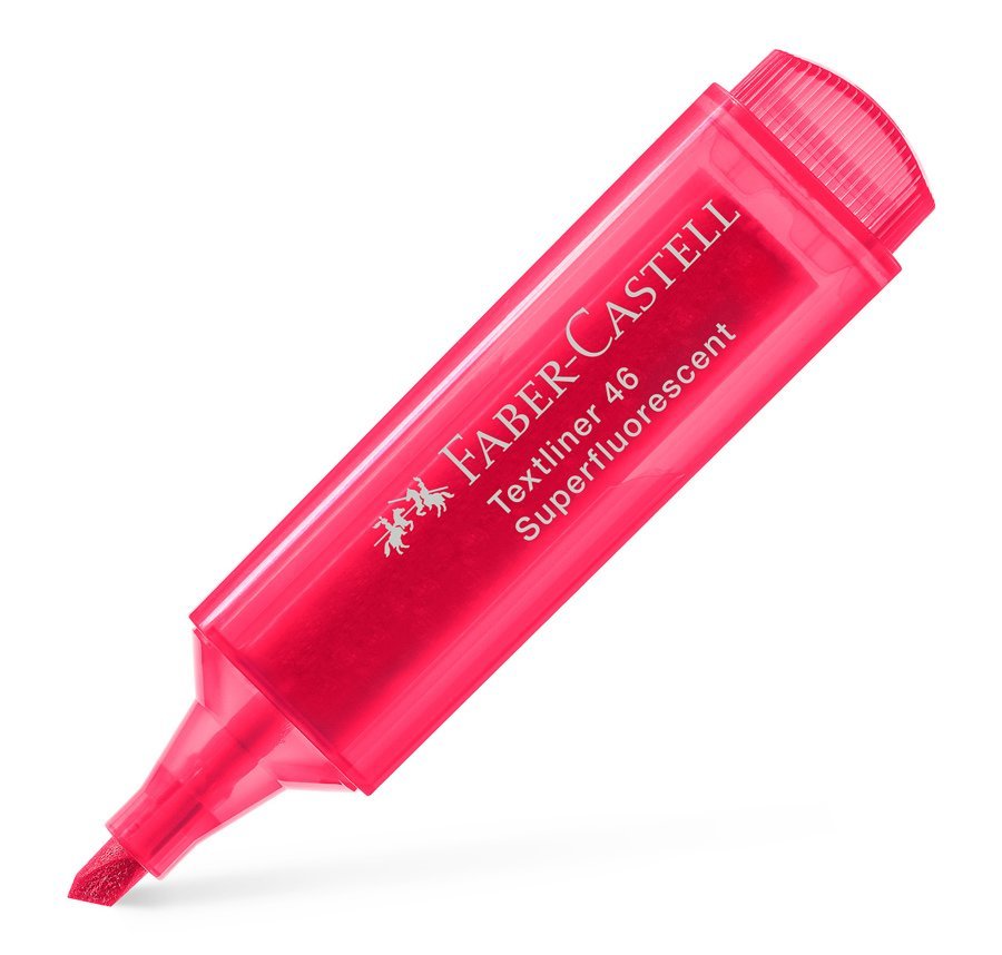 FABER-CASTELL markadoros ypogrammisis Textliner 1546, kokkinos, 1tmch Markadoros ypogrammisis 1