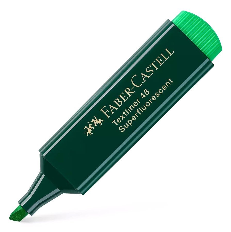 FABER CASTELL markadoros ypogrammisis Textliner 48, prasinos, 1tmch Markadoros ypogrammisis 1