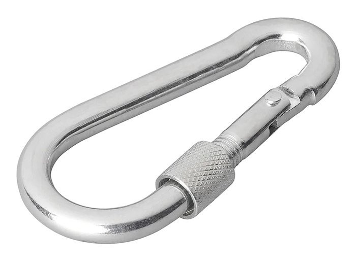 PROPLUS καραμπίνερ ασφαλείας 342364 με βιδωτό κλείδωμα, μεταλλικός, 8x80mm