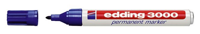 EDDING ανεξίτηλος μαρκαδόρος 3000, 1.5-3mm, επαναγεμιζόμενος, μπλε