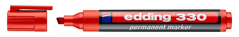 EDDING ανεξίτηλος μαρκαδόρος 330, 1-5mm, επαναγεμιζόμενος, κόκκινος