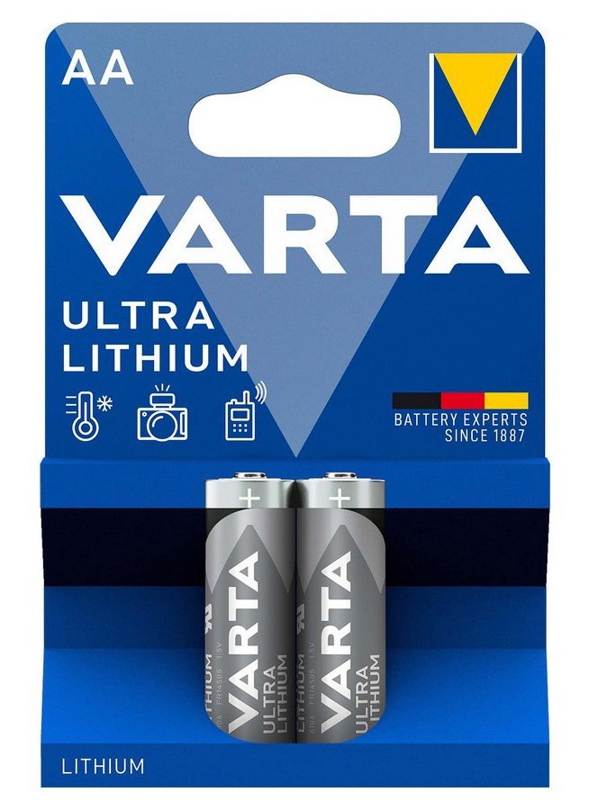 VARTA μπαταρίες λιθίου Ultra, AA, 1.5V, 2τμχ