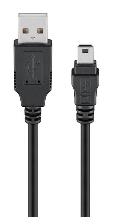 GOOBAY καλώδιο USB σε USB Mini 45740, 480Mbps, 1m, μαύρο
