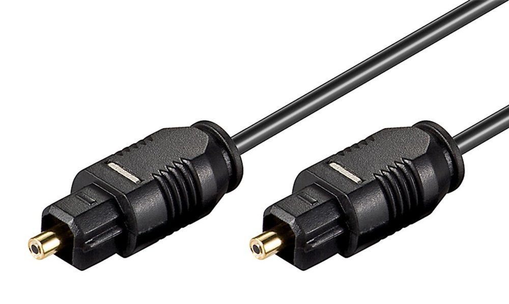 GOOBAY καλώδιο ήχου Toslink 51218, gold plated, 2.2mm, 3m, μαύρο