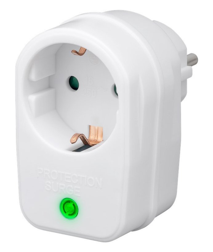 GOOBAY αντάπτορας ρεύματος 51270, προστασία ρεύματος, schuko 16A, λευκός