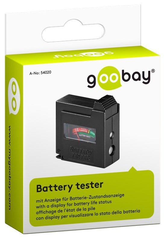 GOOBAY battery tester 54020, για AAA/AA/C/D/9V/N, μαύρο - Image 2
