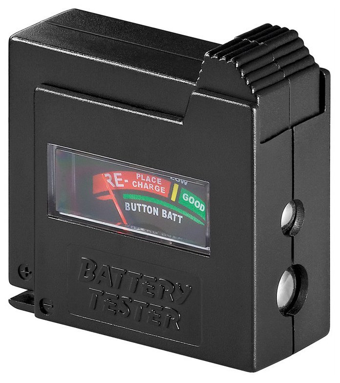 GOOBAY battery tester 54020, για AAA/AA/C/D/9V/N, μαύρο