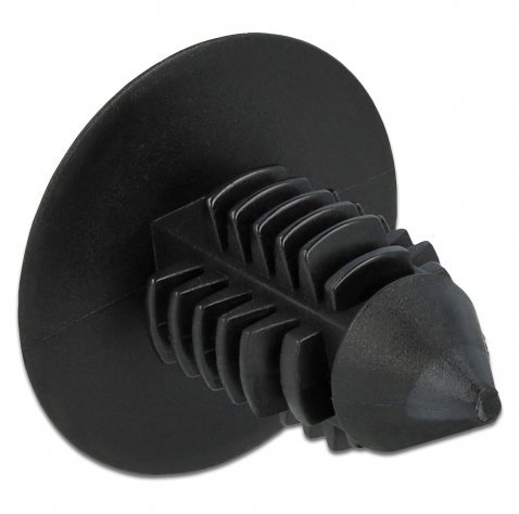 DELOCK Πλαστική τάπα  για κάλυψη οπών, 15x14.5mm, μαύρη, 10τμχ