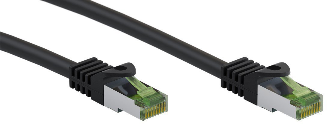 kalodio diktyoy, CAT 8.1 S/FTP, copper, LSZH, 15m, mayro 15m