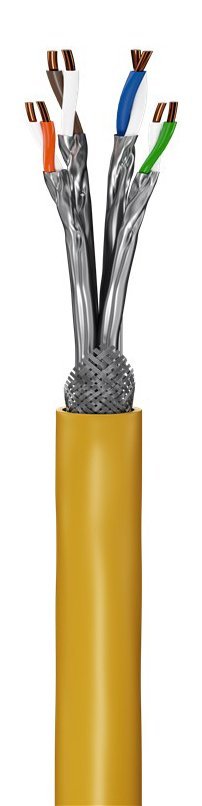 GOOBAY καλώδιο δικτύου 61126, CAT 8.1 S/FTP, copper, GHMT, 25m, κίτρινο