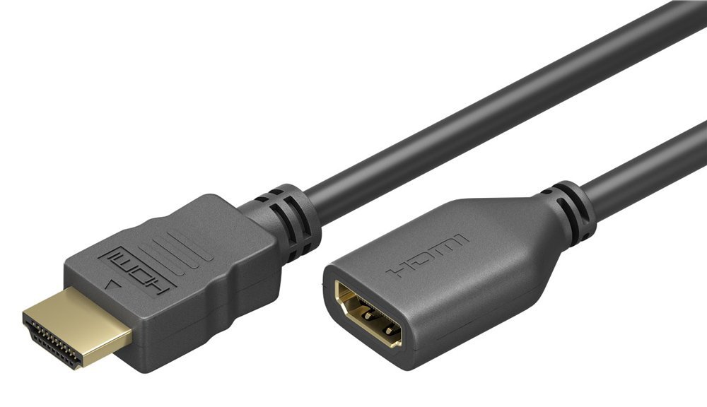 GOOBAY καλώδιο προέκτασης HDMI  Ethernet, 4K/60Hz 18Gbps, 5m, μαύρο