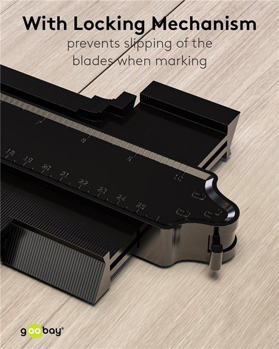 GOOBAY σετ παντογράφοι 61668, κλίμακα σε inch/cm, 130/250mm, 2τμχ - Image 3