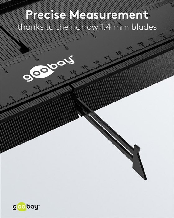 GOOBAY σετ παντογράφοι 61668, κλίμακα σε inch/cm, 130/250mm, 2τμχ - Image 5