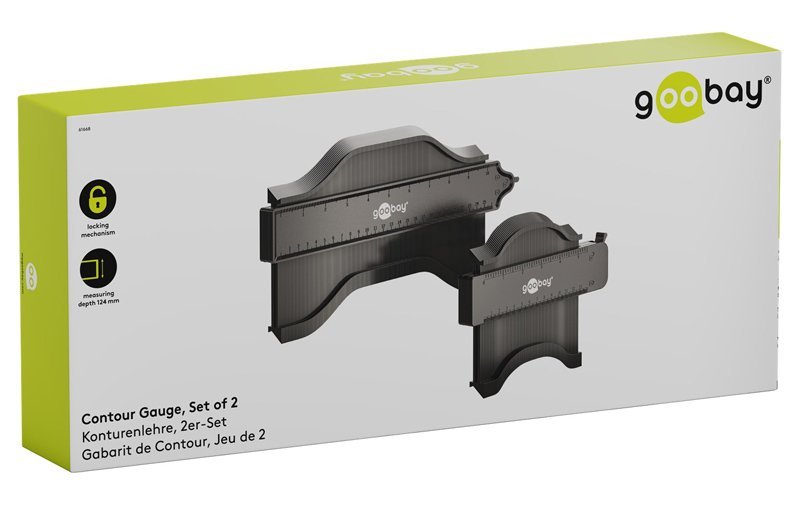 GOOBAY σετ παντογράφοι 61668, κλίμακα σε inch/cm, 130/250mm, 2τμχ - Image 9