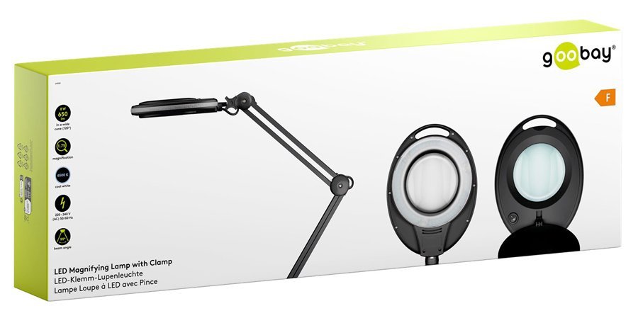 GOOBAY μεγεθυντικός φακός 64989 με σφιγκτήρα, LED, 3 διόπτρες, μαύρος - Image 10