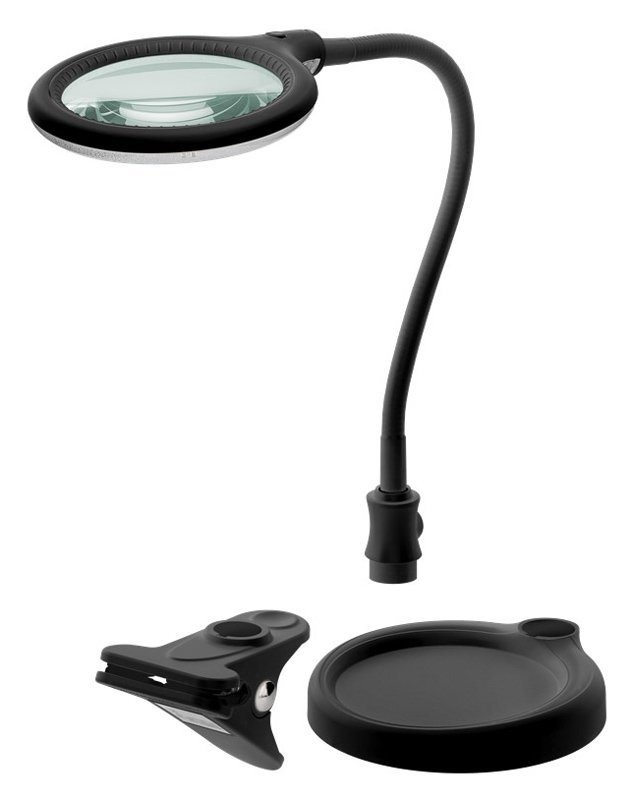 megethyntikos fakos me klip & vasi, LED, 3 dioptres 1.75x Megethyntikos fakos 1