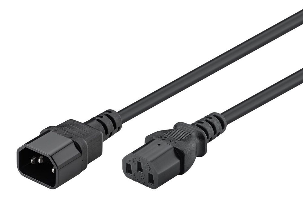 GOOBAY καλώδιο προέκτασης τροφοδοσίας 68602, 0.75mm², 1.5m, μαύρο