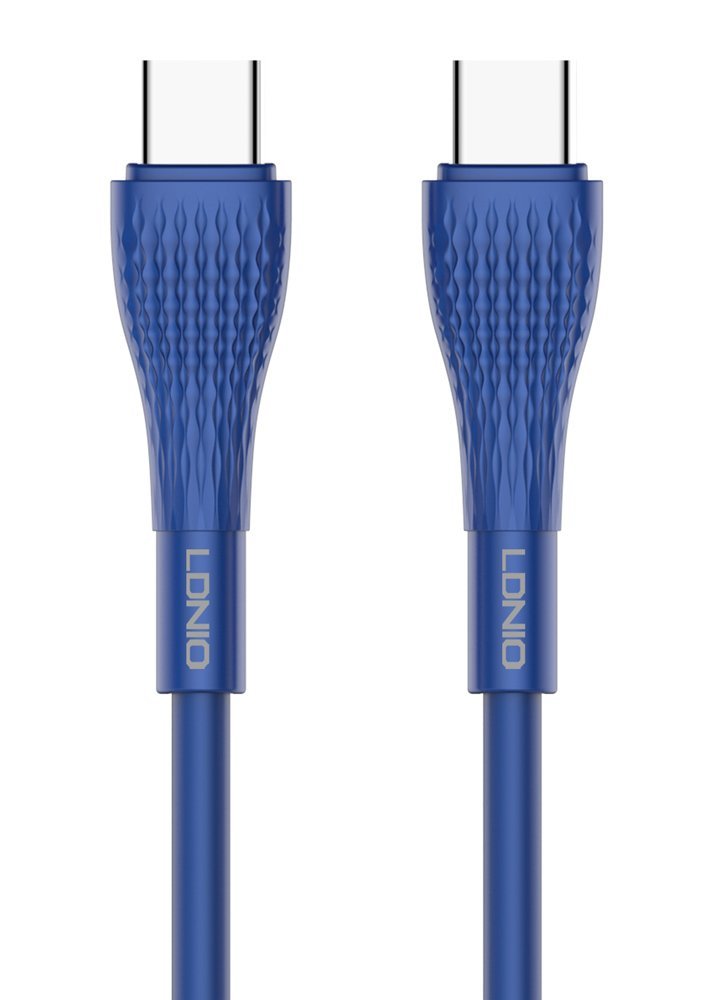 LDNIO καλώδιο USB-C σε USB-C LC672C, 65W PD, 2m, μπλε