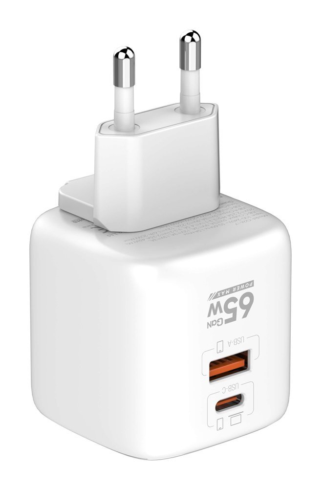 LDNIO φορτιστής τοίχου Q2617 με καλώδιο USB-C, EU/UK/US βύσμα, USB/USB-C, 65W, GaN, λευκός - Image 6