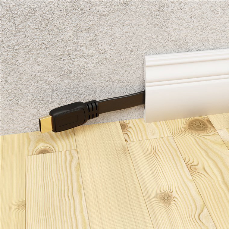 GOOBAY καλώδιο HDMI με Ethernet, flat, 8K/60Hz, 48 Gbps, 2m, μαύρο - Image 2
