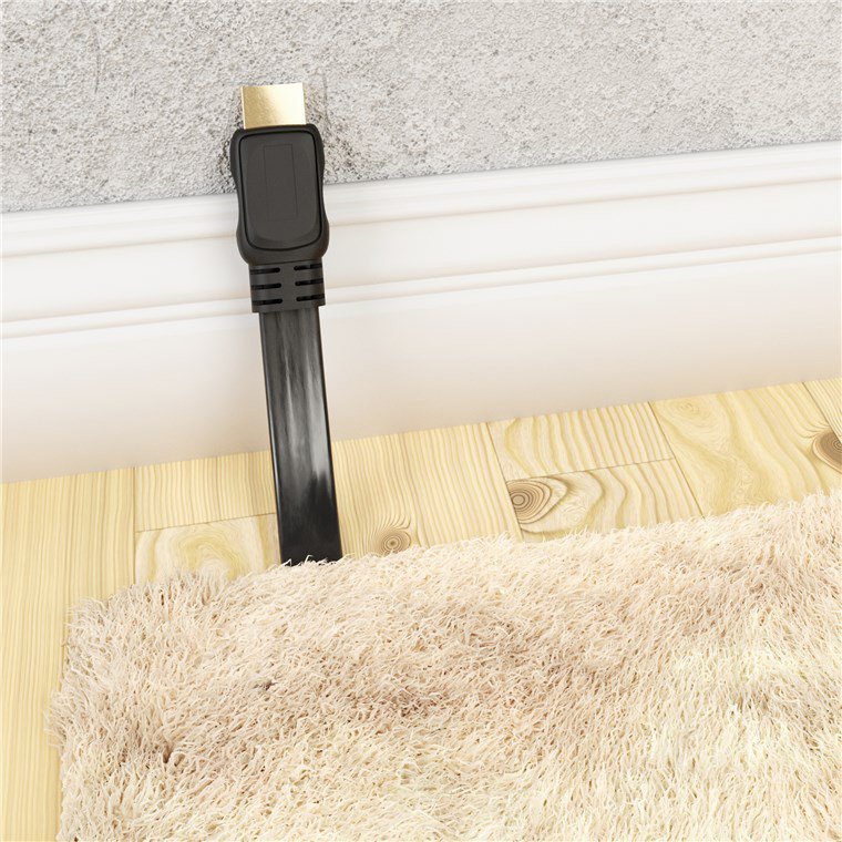GOOBAY καλώδιο HDMI με Ethernet, flat, 8K/60Hz, 48 Gbps, 2m, μαύρο - Image 3