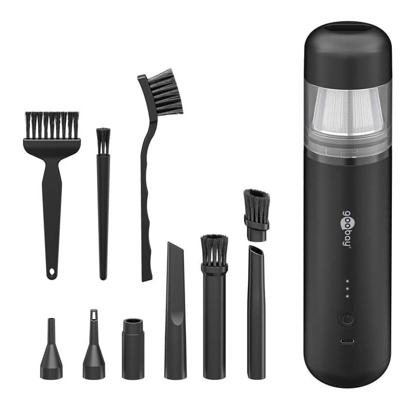 GOOBAY 2 σε 1 σκουπάκι χειρός & air duster 77829, 120W, 6000mAh, μαύρο