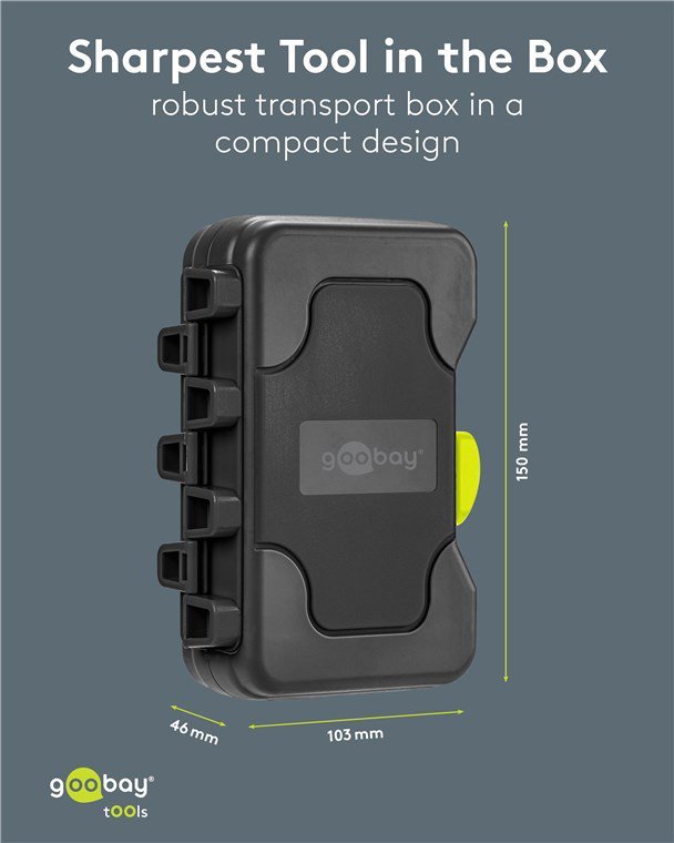 GOOBAY σετ τρυπάνια 77848 για μέταλλο/τοίχο, HSS/χάλυβας άνθρακα + YG8, 3–10mm/1.5-6mm, κυλινδρικό, 17τμχ - Image 7