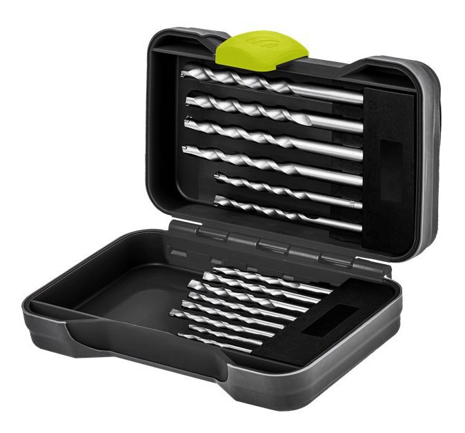 GOOBAY σετ τρυπάνια 77849 για τοίχο, χάλυβας άνθρακα/YG8, 3–10mm, κυλινδρικό, 15τμχ