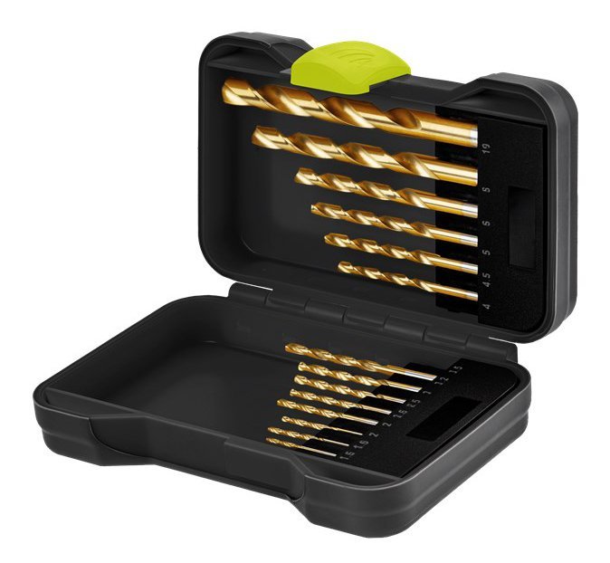 GOOBAY σετ τρυπάνια 77850 για μέταλλο, HSS, 1.5-10mm, κυλινδρικό, 15τμχ