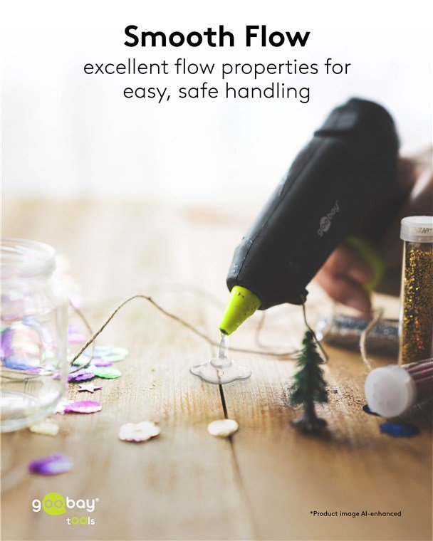 GOOBAY ράβδοι σιλικόνης 77851, Φ7mm x 100mm, διάφανο, 50τμχ - Image 4