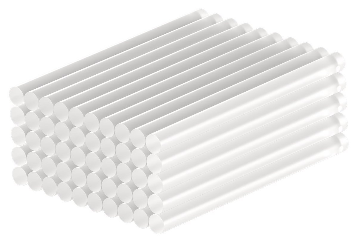 GOOBAY ράβδοι σιλικόνης 77853, Φ11mm x 200mm, διάφανο, 50τμχ