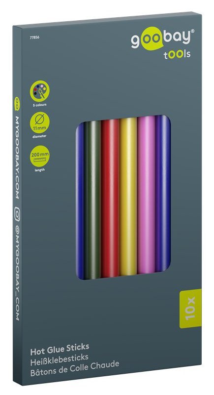 GOOBAY ράβδοι σιλικόνης 77856, Φ11mm x 200mm, διάφορα χρώματα, 10τμχ - Image 7