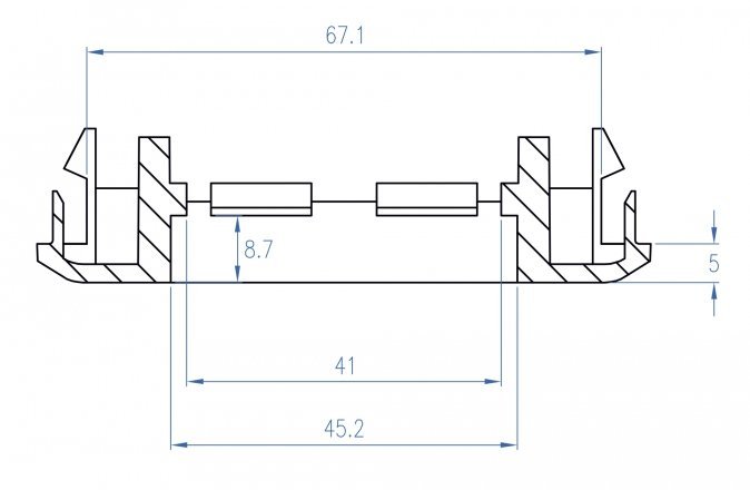DELOCK module βάση πρίζας Easy 45 81316, 130 x 80 mm, λευκό - Image 4