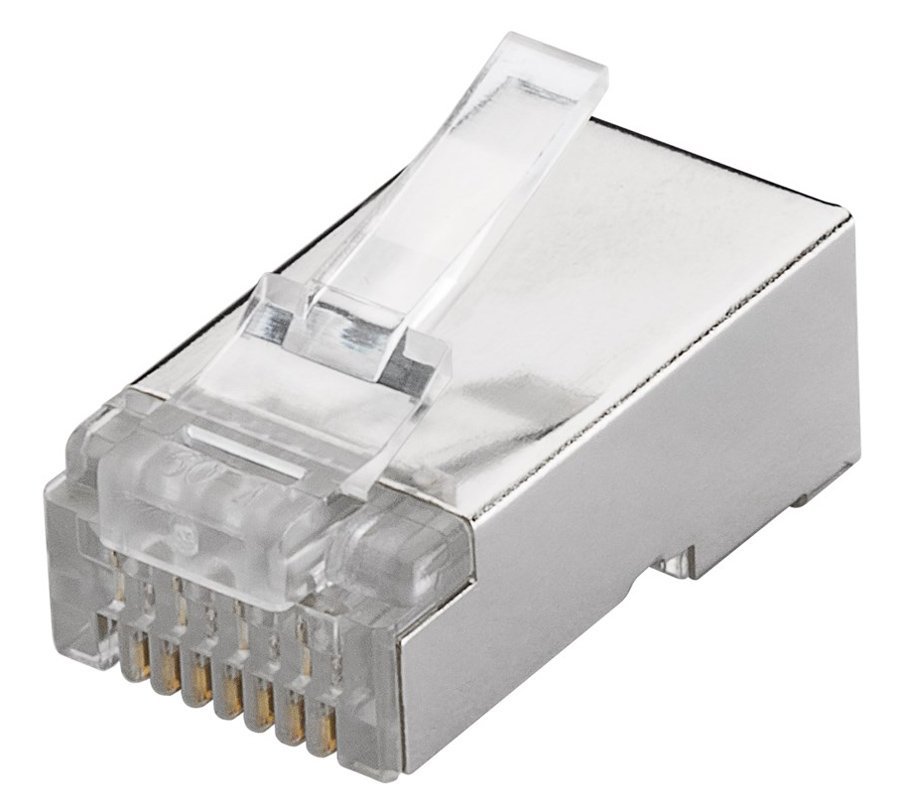 GOOBAY βύσμα RJ45 93829, CAT 6 STP, μεταλλικό, 10τμχ