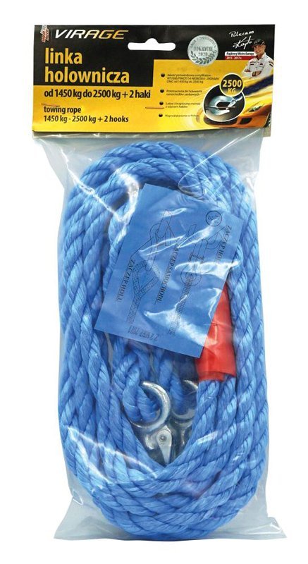 MOJE AUTO ιμάντας ρυμούλκησης αυτοκινήτου 94-033, 2500kg, 4m, μπλε - Image 2