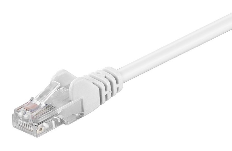 GOOBAY καλώδιο δικτύου 95564, CAT 5e U/UTP, 100 MHz, CCA, 1.5m, λευκό