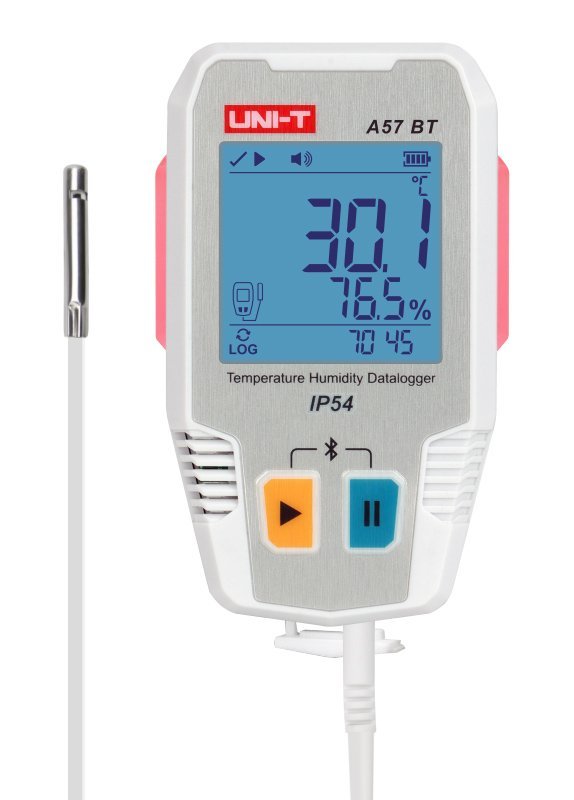 UNI-T ψηφιακό θερμόμετρο & υγρασιόμετρο A57 BT, -40~85 °C, Bluetooth, IP54