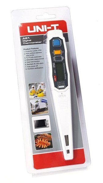 UNI-T ψηφιακό θερμόμετρο A61, ανοξείδωτος αισθητήρας, -40~250°C, IP65 - Image 3