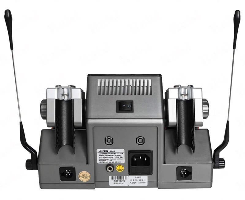 AIFEN ψηφιακός σταθμός συγκόλλησης A902, 2x κολλητήρια, 350W, 110-450 °C - Image 7