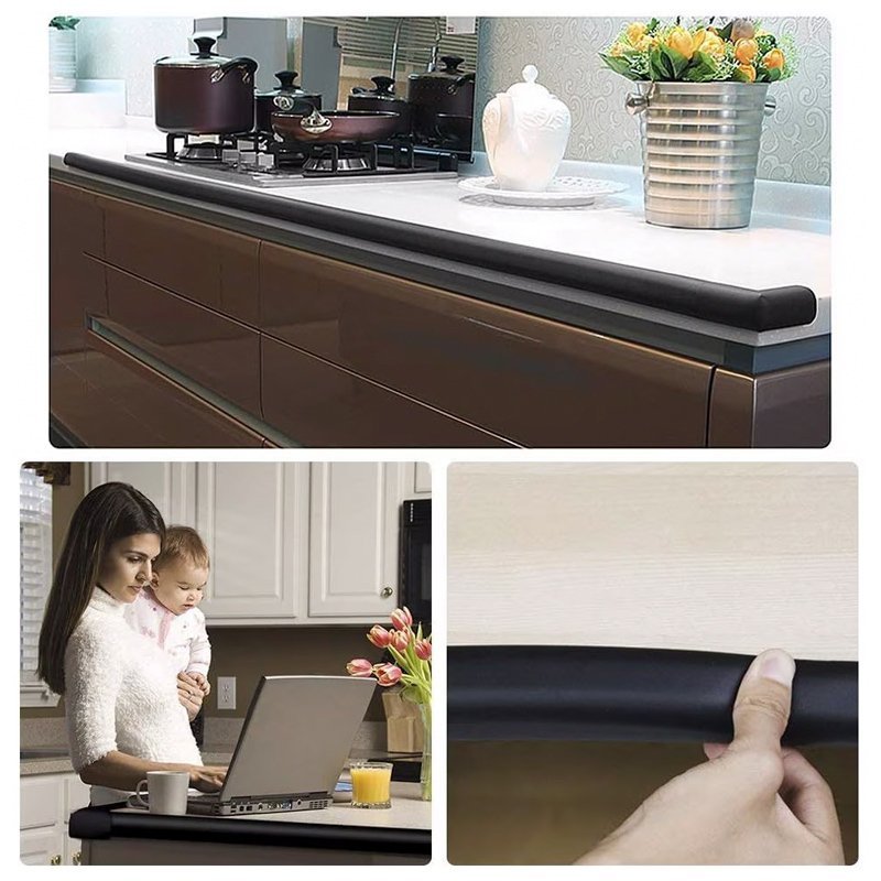 Προστατευτική ταινία γωνίας επίπλων AG444C με αυτοκόλλητο, 2m, καφέ - Image 2