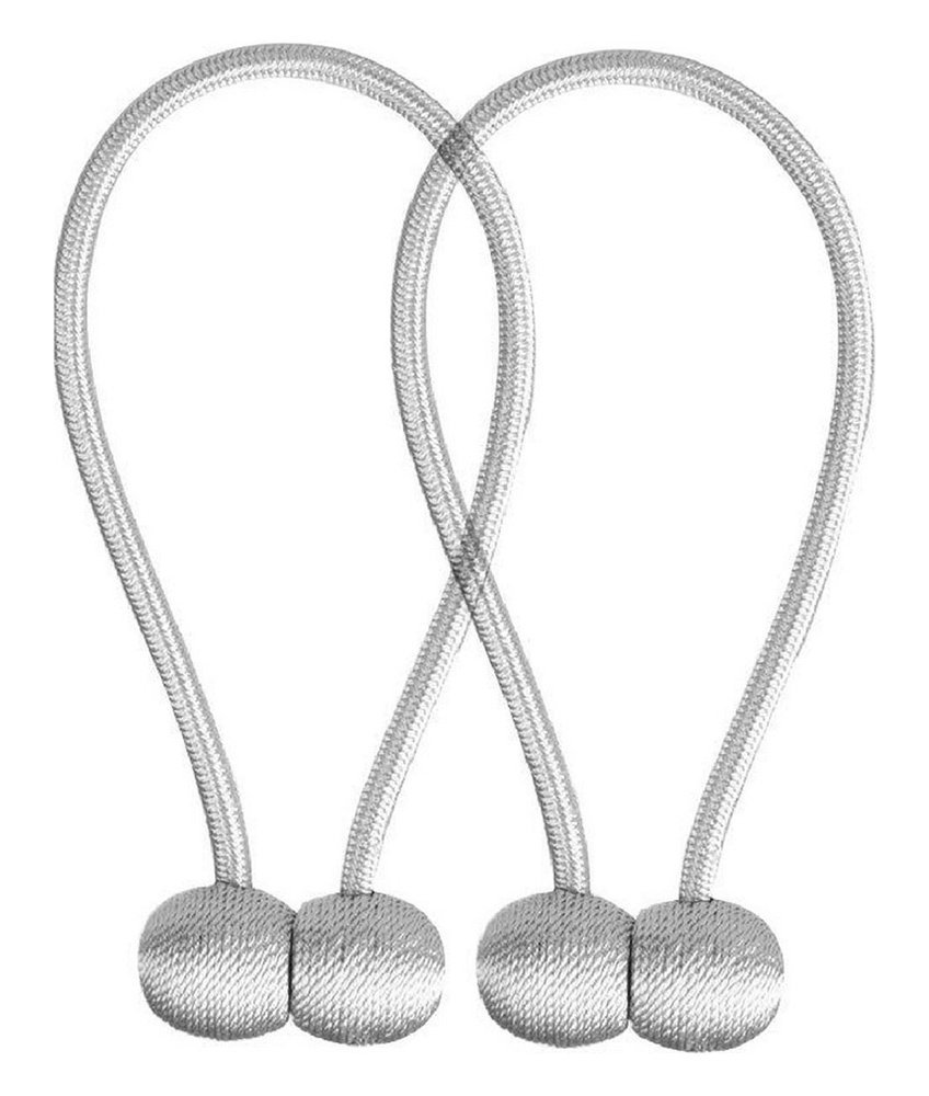 Μαγνητική δέστρα AG701 για κουρτίνες, 47cm, γκρι, 2τμχ