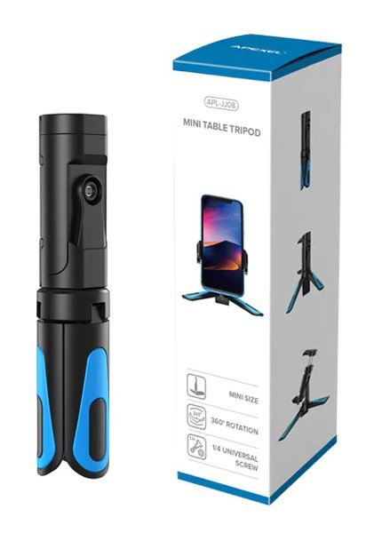 APEXEL μίνι τρίποδο APL-JJ08 για smartphone & ψηφιακές κάμερες, μαύρο - Image 7