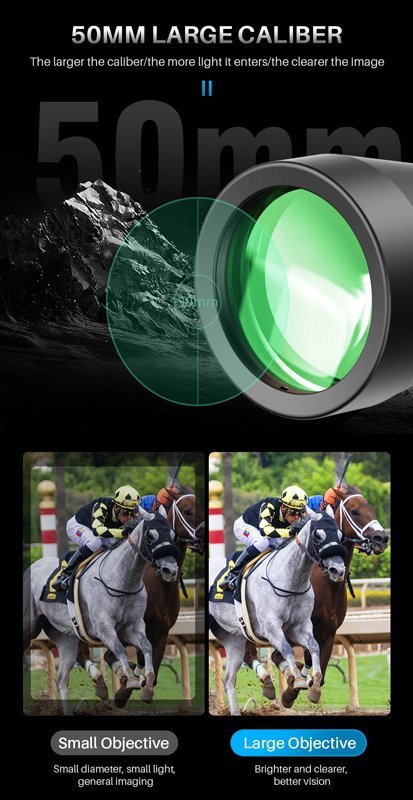 APEXEL κιάλια APS-PB10-30X50, 10x-30x zoom, Φ 50mm, μαύρα - Image 4