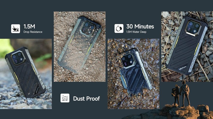 ULEFONE smartphone Armor 22, 6.58", 8/128GB, 6600mAh, IP68/IP69K, μαύρο - Image 7