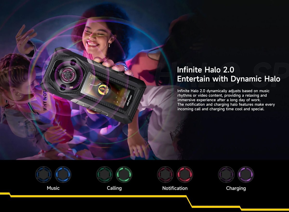 ULEFONE smartphone Armor 30 Pro, 6.95" & 3.4", 16/512GB, 5G, 12800mAh, IP68/IP69K, μαύρο - Image 12